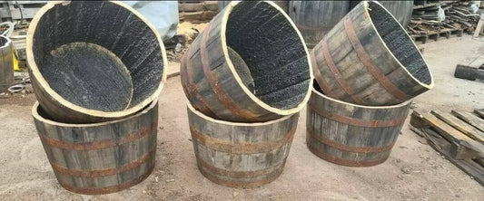 Half Whisky Barrel Planter
